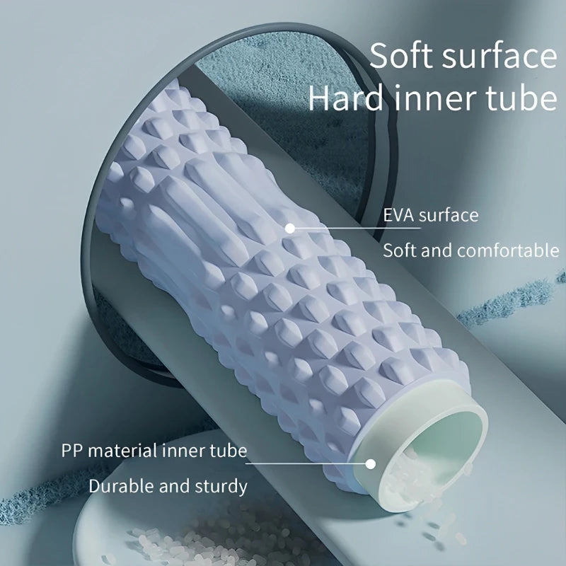 30cm EVA Foam Massage Roller for Full-Body Myofascial Release, Muscle Relaxation, and Back Massage
