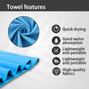 Ultra-Light Quick-Dry Sports Towel – Super Absorbent, Antibacterial, Portable Towel for Travel