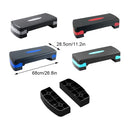Adjustable Black Step Platform – Aerobic & Fitness Training, Anti-Slip for Home Workouts.