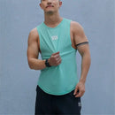 Men's Summer Mesh Sleeveless Vest Gym Running Equipment Training Muscle Sports T-shirt Clothes