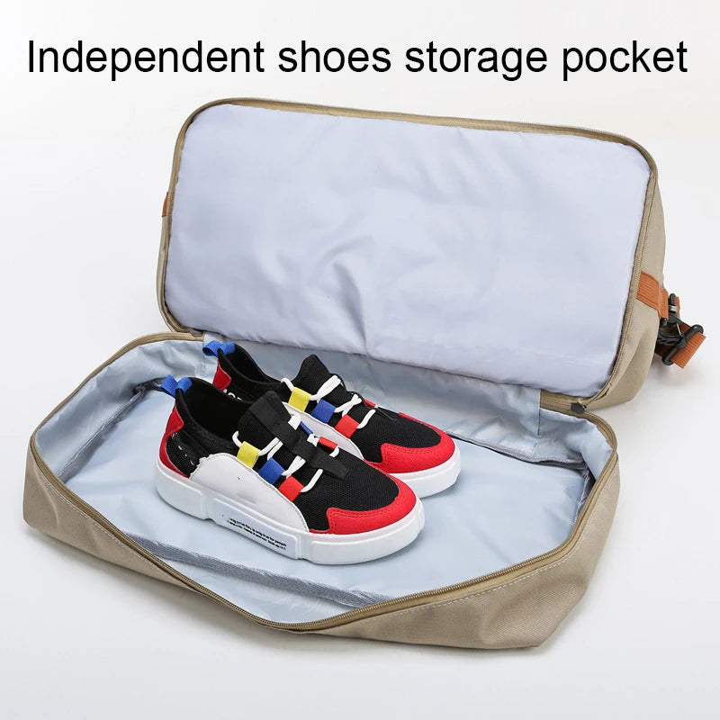 Portable Travel Gym Bag - Versatile Fitness Shoulder Crossbody Duffle Carry-On Weekender Bag
