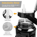 2L Water Bottle Sleeve with Holder & Straw | Leakproof Gym & Sports Jug Cover for Men & Women