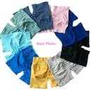 Impact Shorts 4.5" Low Ribbed Band Scrunch Bum Yoga Shorts – Seamless Flex Workout Gym Shorts