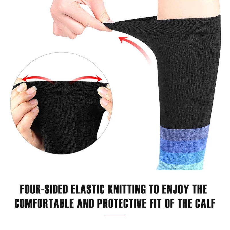Calf Compression Sleeves – Knee-High Sports Socks for Shin Splints (20-30 mmHg) for Men and Women