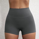 GymHUB High-Waisted Yoga Shorts | Three-Quarter Fitness Pants for Women | Quick-Dry Sports Shorts