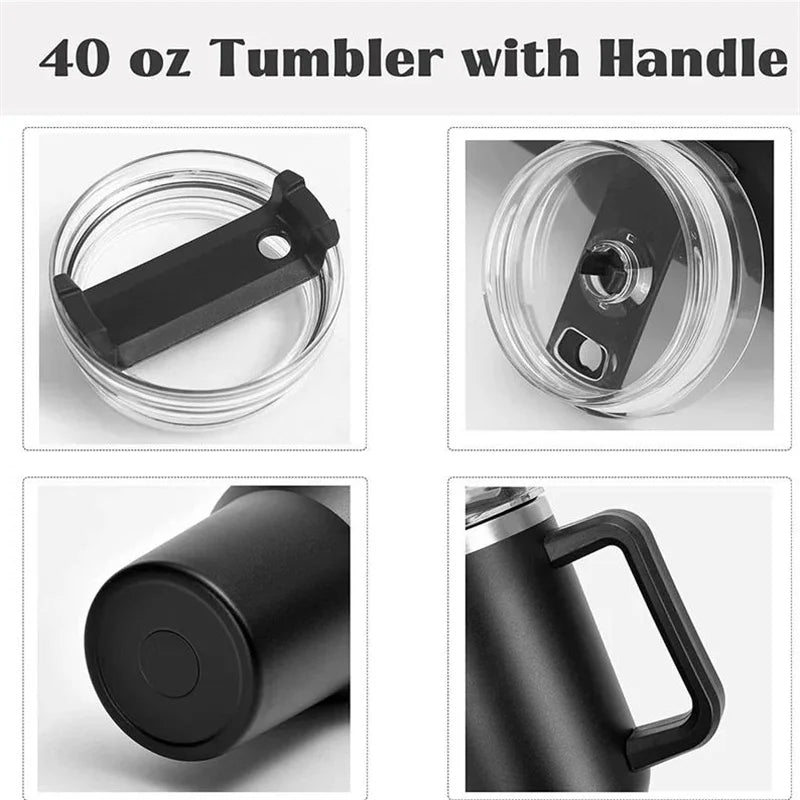 40oz Stainless Steel Insulated Water Bottle – Stay Hydrated in Style!