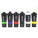 3-Layer Protein Shake Cup – Large Capacity Fitness Sports Bottle with Stirring Feature