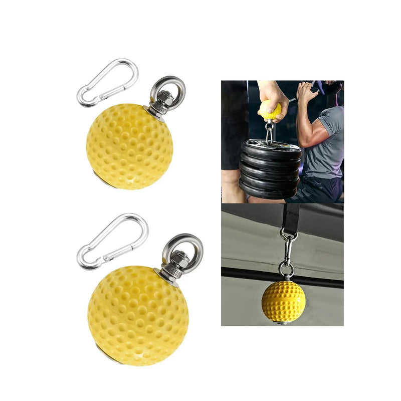 Pull-Up Balls with Carabiner – Non-Slip Power Grip Balls for Arm & Bicep Strength Training