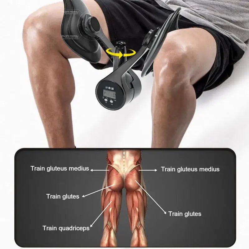Pelvic Floor Muscle Trainer - Adjustable Kegel Exerciser for Inner Thighs, Hips & Leg Strength