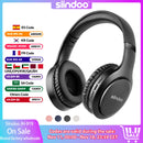 Siindoo Wireless Bluetooth Headphones – Foldable Stereo with Super Bass & Noise Reduction
