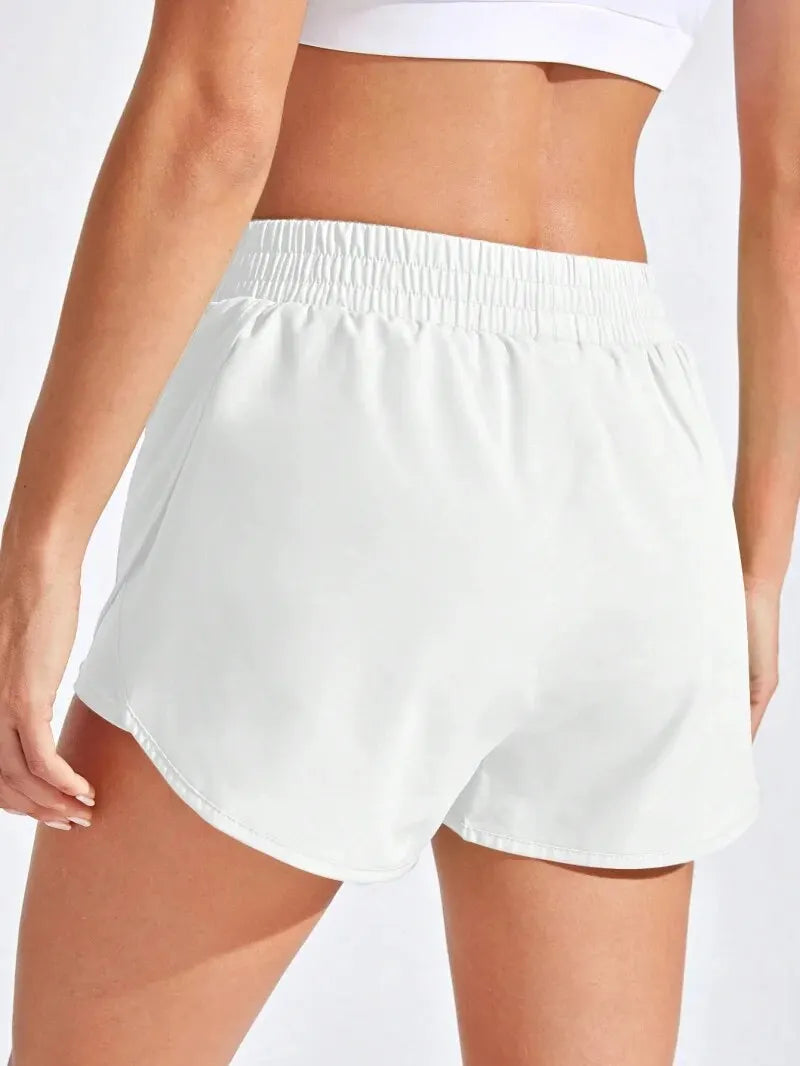 Yoga Shorts for Women - Elastic Running Workout Leggings for Gym Sports - Fitness Activewear