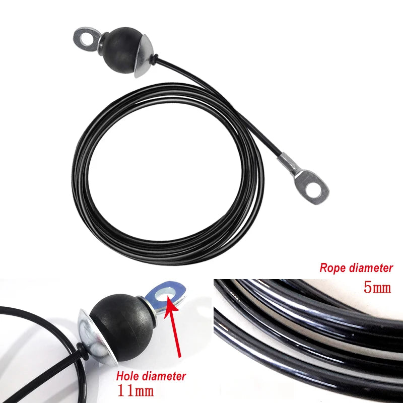 Heavy Duty Steel Gym Wire Rope Pulley System – LAT Pulldown Cable for Home Gym Strength Training