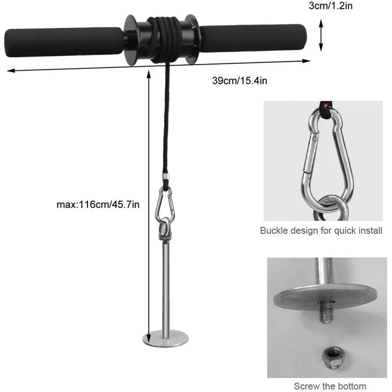 Wrist & Forearm Strength Trainer | Forearm Blaster Roller with Hand Grip for Muscle Building