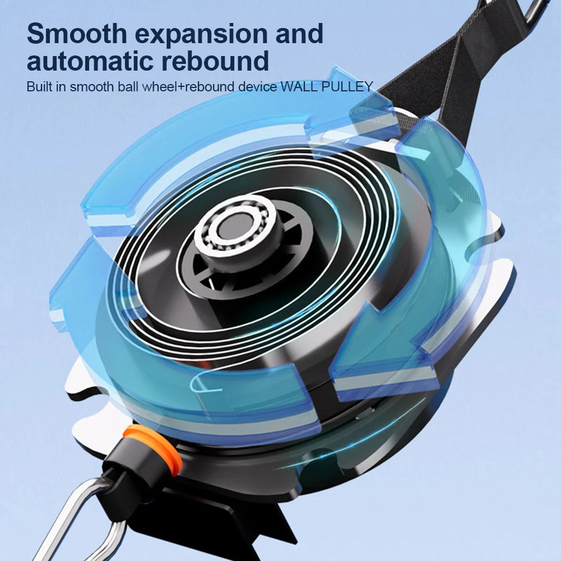 Multifunctional Fitness Machine –Portable Strength Trainer, Adjustable Resistance for Home Gym.