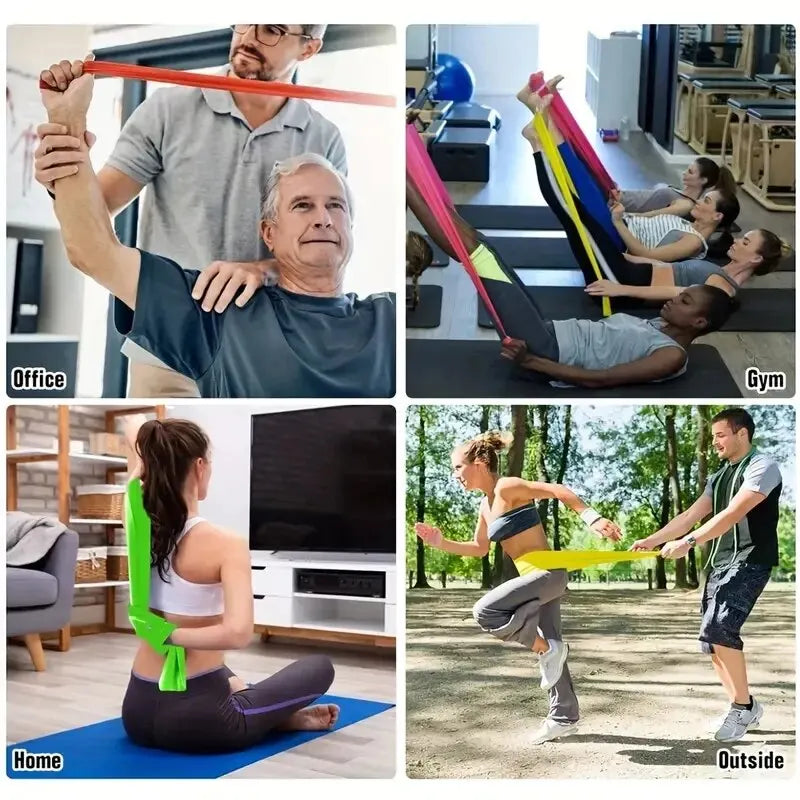 TPE Yoga Tension Sheet Elastic Band Resistance Band for Fitness Pil