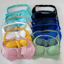 DFYNE Impact Sports Bra with Logo – Women’s Seamless Halter Neck Padded Open Back Yoga Top