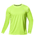 Summer Ice Silk Long Sleeve T-Shirt for Men - Quick Dry Breathable Outdoor Sun Protection