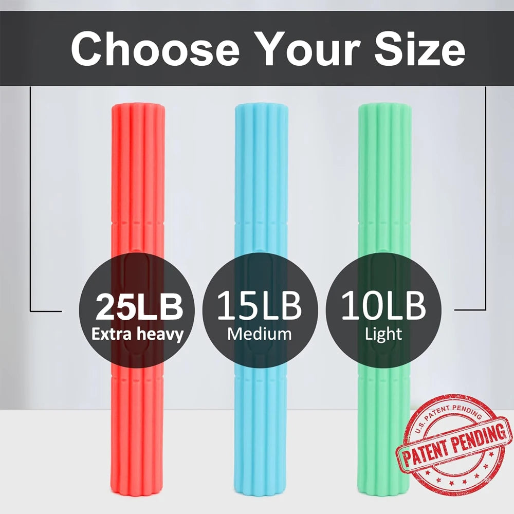 QMWWMQ Flex Therapy Bar – Tennis & Golfer’s Elbow Relief Hand Exerciser for Strength & Rehab