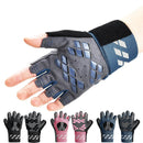 Fingerless Gym Gloves for Training - Gel Fitness Gloves for Men and Women Weightlifting