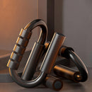 S-Shape Push-Up Handles - No-Slip Foam Grip for Home Fitness Chest Training