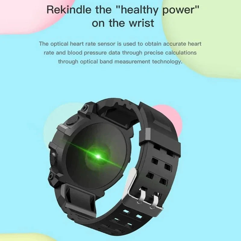 B33 Smartwatch|Heart Rate & Blood Pressure Monitor, Bluetooth 5.0, Outdoor Fitness Tracker