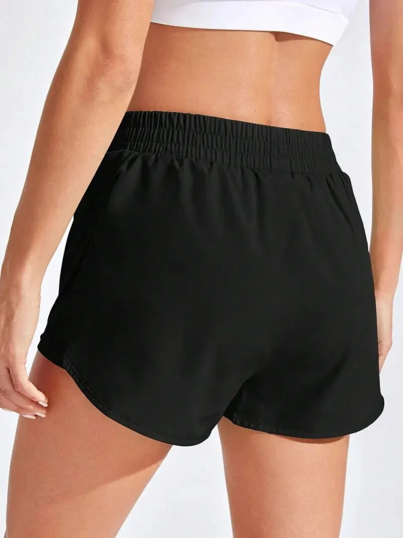 Yoga Shorts for Women - Elastic Running Workout Leggings for Gym Sports - Fitness Activewear