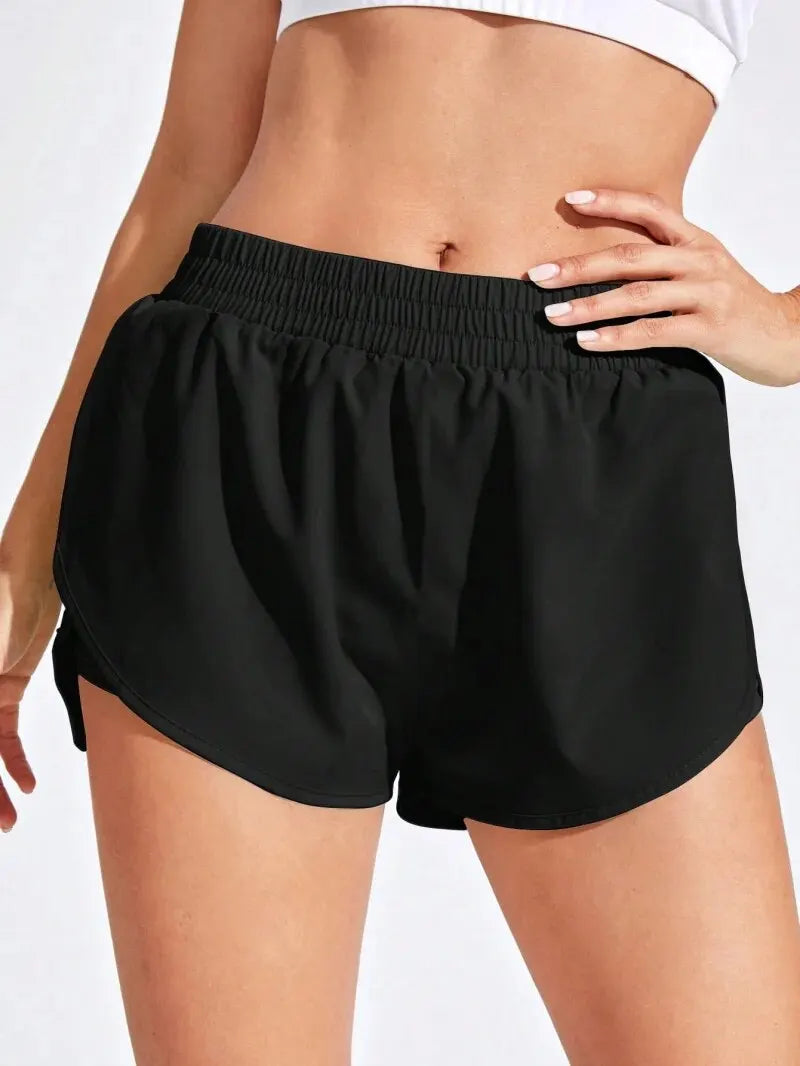 Yoga Shorts for Women - Elastic Running Workout Leggings for Gym Sports - Fitness Activewear