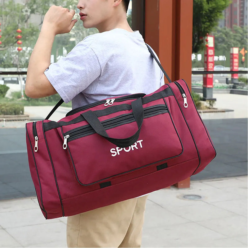 YIXIAO Big Capacity Sports Fitness Bag for Men – Outdoor Yoga Gym Handbag & Travel Shoulder Bag