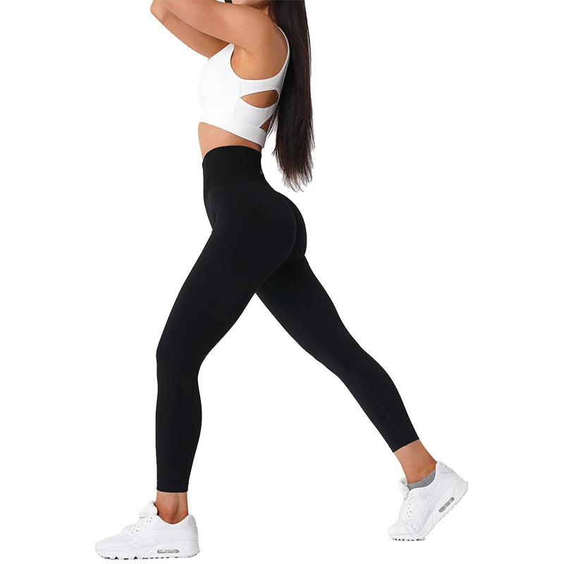 NVGTN Solid Seamless High Waisted Leggings for Women – Soft Workout Tights & Yoga Pants